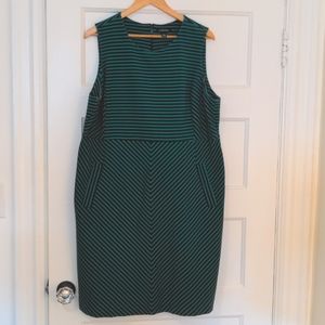 Lands End sleeveless striped dress, 20W